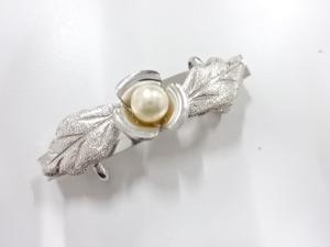 アンティーク　パール　帯留め